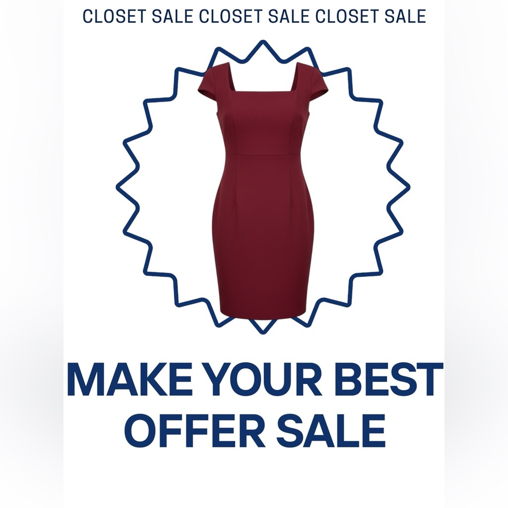 Banana Republic Sloan Square-Neck Sheath Dress